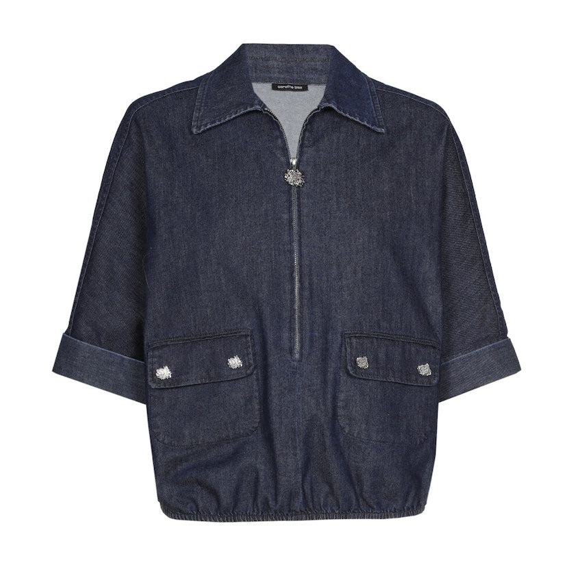 Caroline Biss blouse dames denim 4657/23.