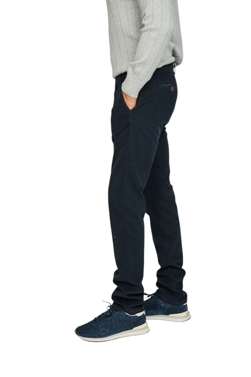 Atelier Noterman sportieve broek heren donker blauw ATN05-A78-1803-229