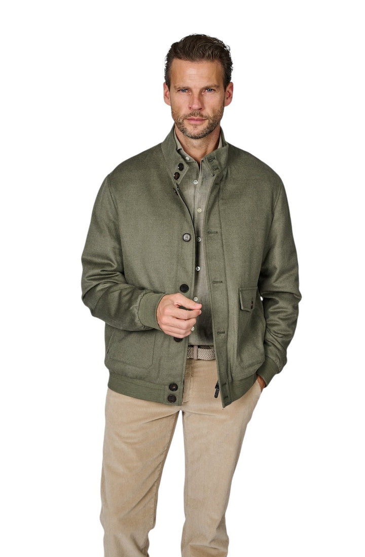 Duno Uomo sportieve mantel heren olijf NEIL PRATO