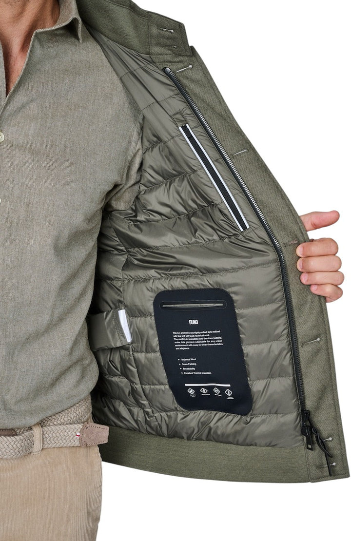 Duno Uomo sportieve mantel heren olijf NEIL PRATO