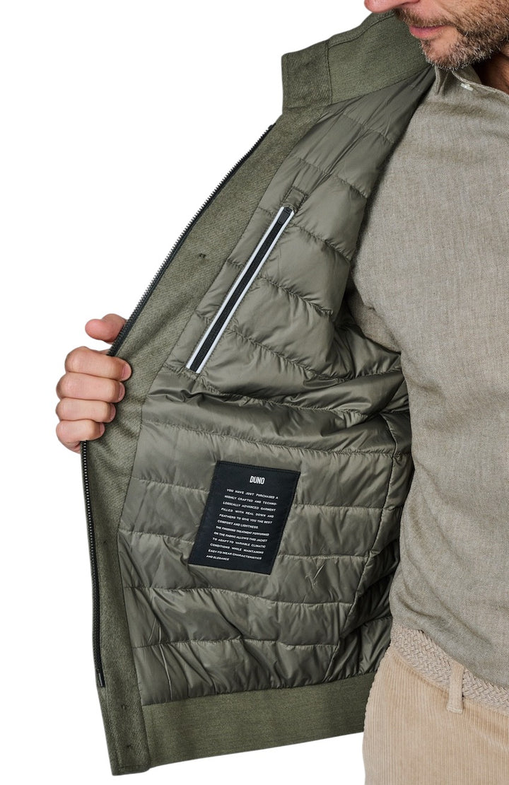 Duno Uomo sportieve mantel heren olijf NEIL PRATO