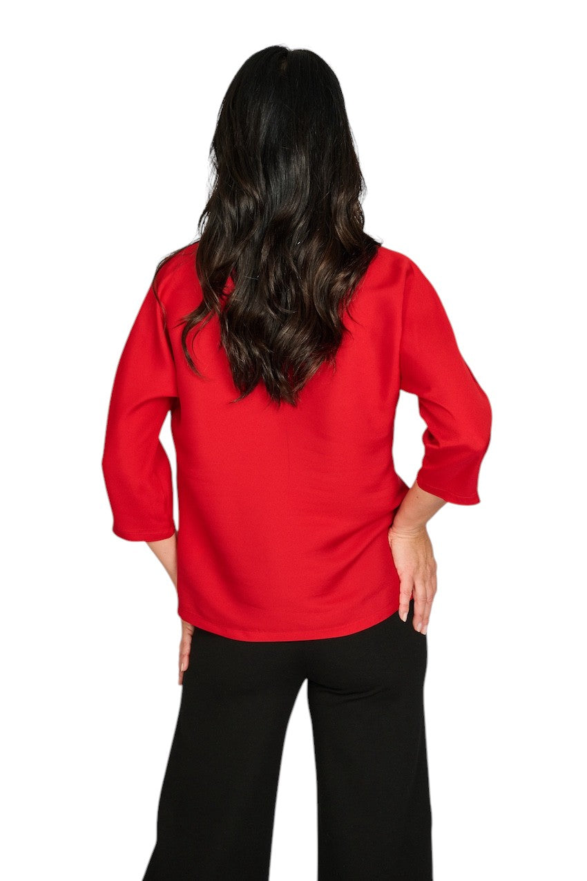 Fabiana Filippi blouse dames rood TPD225F843L703 3045