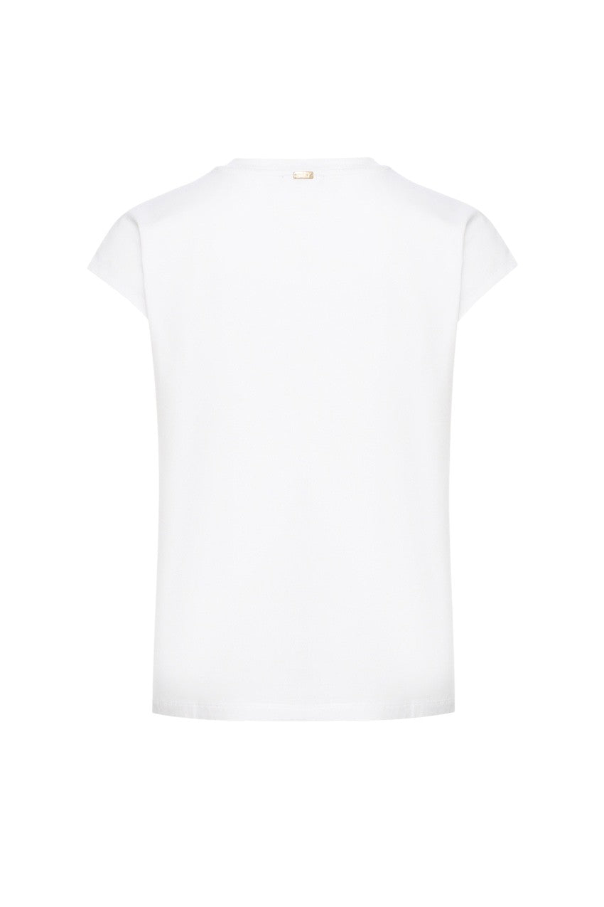 Herno Women t-shirt korte mouwen dames wit JG000279D-52009-1090