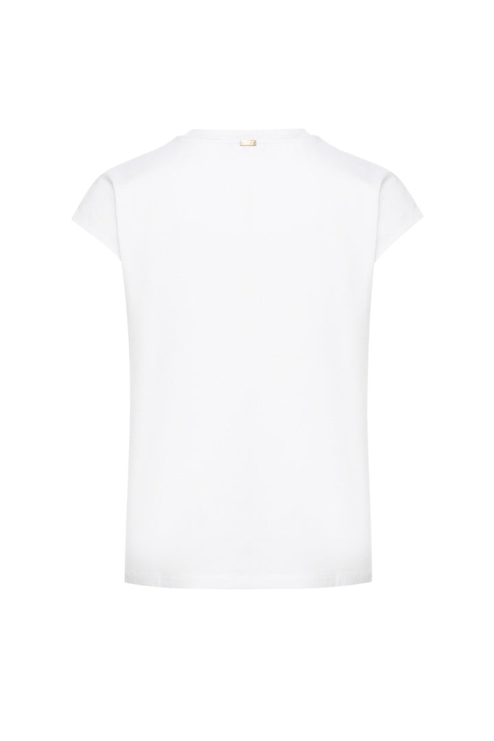 Herno Women t-shirt korte mouwen dames wit JG000279D-52009-1090