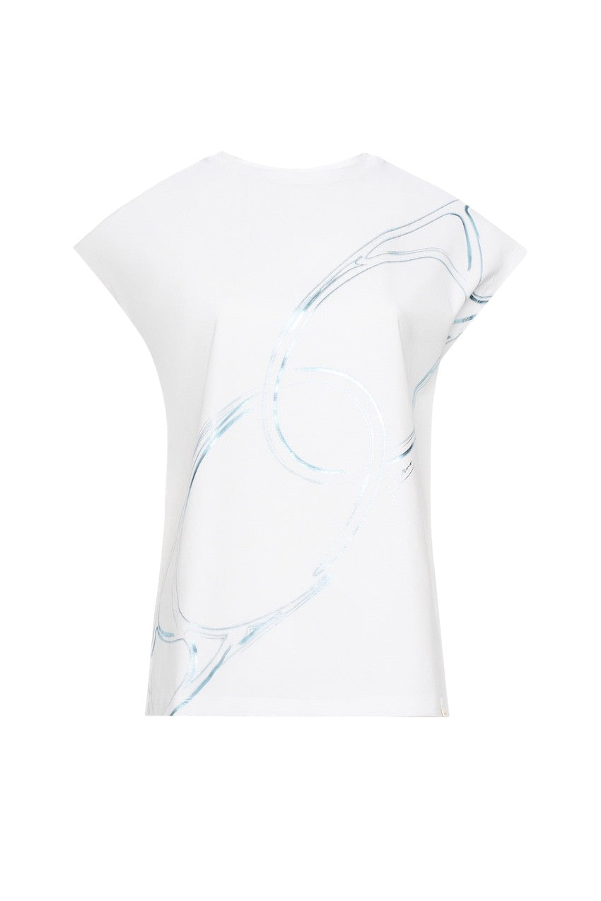 Herno Women t-shirt korte mouwen dames wit JG000279D-52009-1090