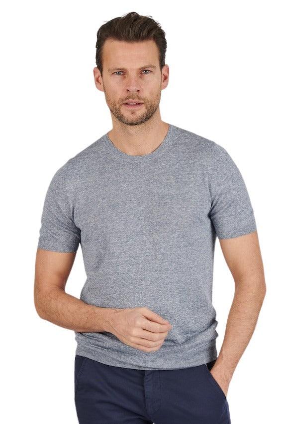 Gran Sasso Men t-shirt korte mouwen heren blauw - Artson Fashion