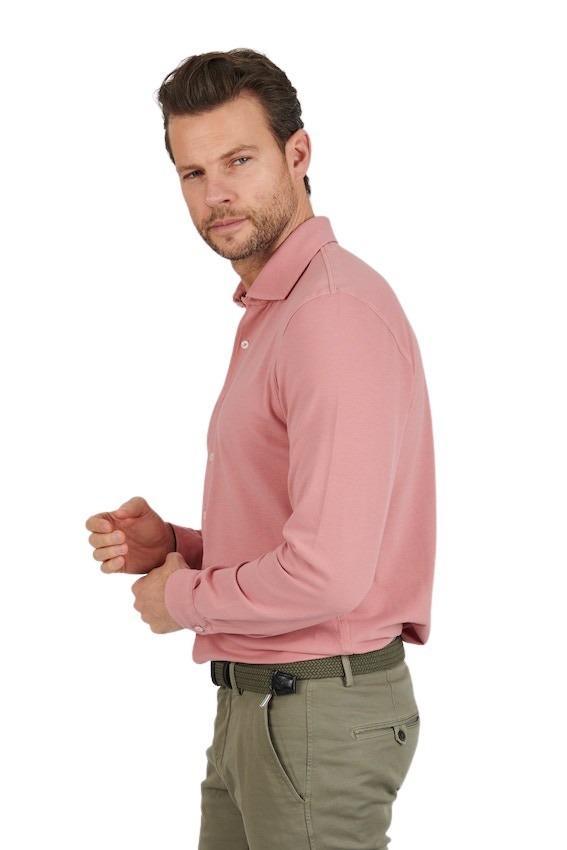 Gran Sasso Men hemd lange mouwen heren roze - Artson Fashion