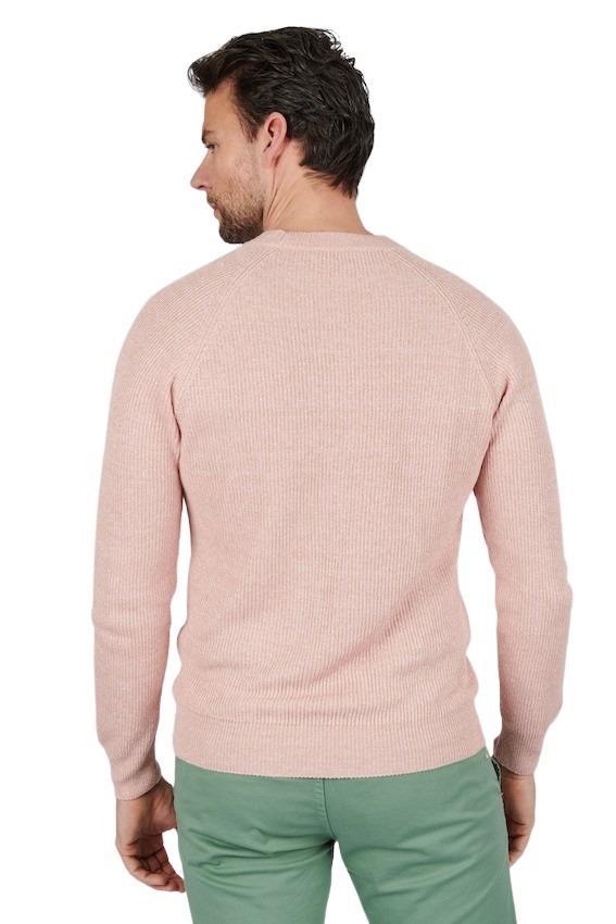Gran Sasso Men pull trui ronde hals heren framboos - Artson Fashion