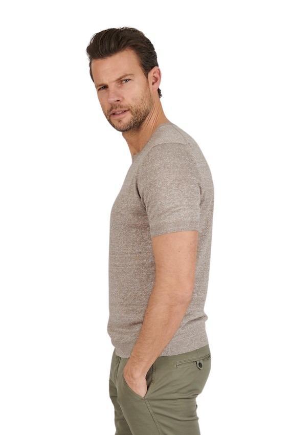 Gran Sasso Men t-shirt korte mouwen heren bruin - Artson Fashion