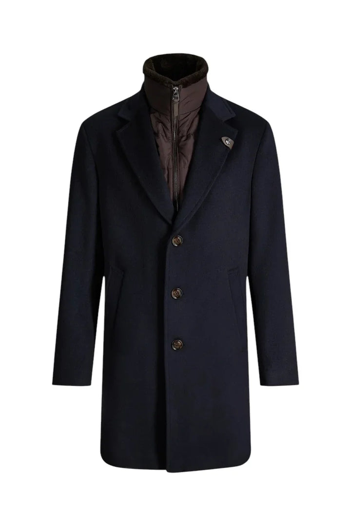 Joop mantel heren donker blauw Morris-F 30104924/00401