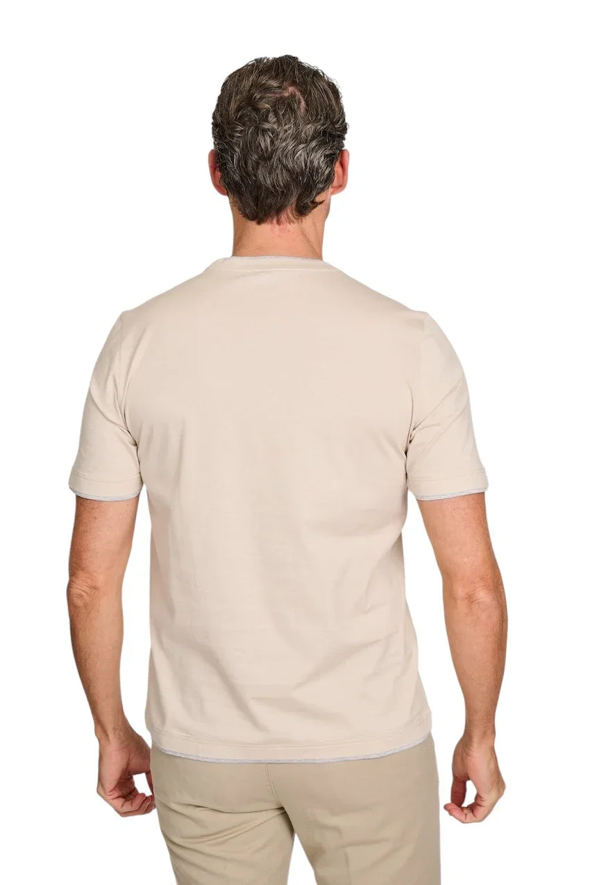 Gran Sasso Men t-shirt heren beige 60123/73710/008