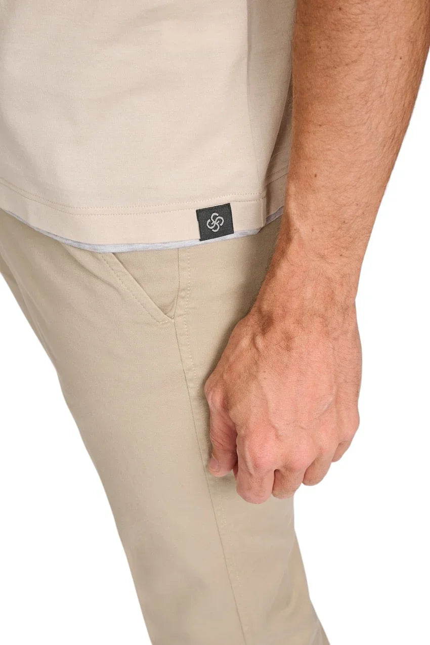 Gran Sasso Men t-shirt heren beige 60123/73710/008