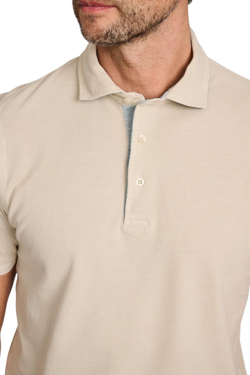 Gran Sasso Men polo shirt heren beige 60187/79048/011