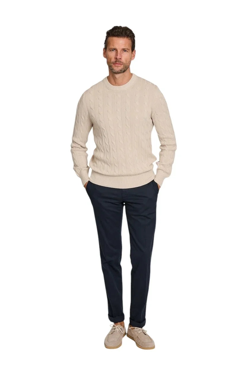 Gran Sasso Men pull trui heren zand 23155/18173/012