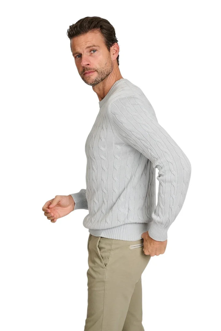 Gran Sasso Men pull trui heren zilver 23155/18173/050