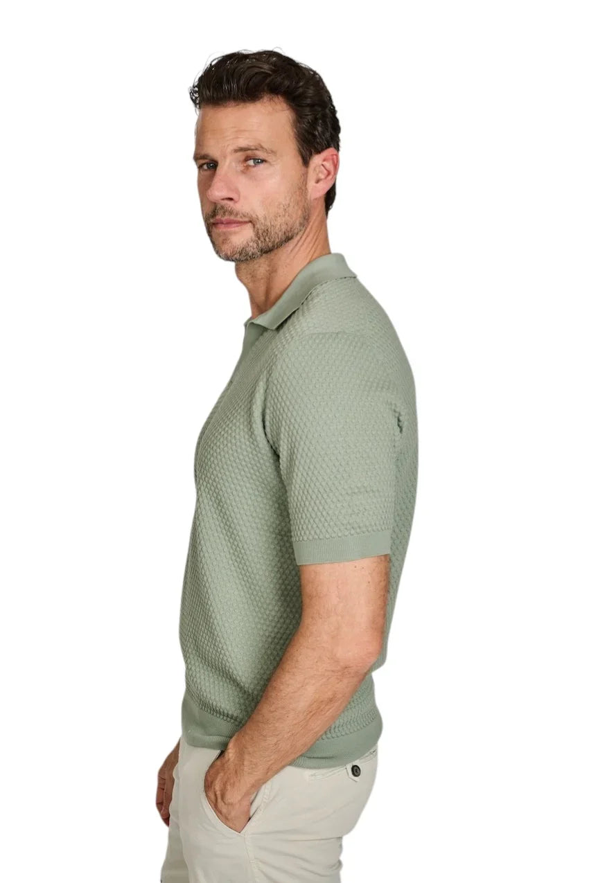Gran Sasso Men polo shirt korte mouwen heren groen 58186/18162 466