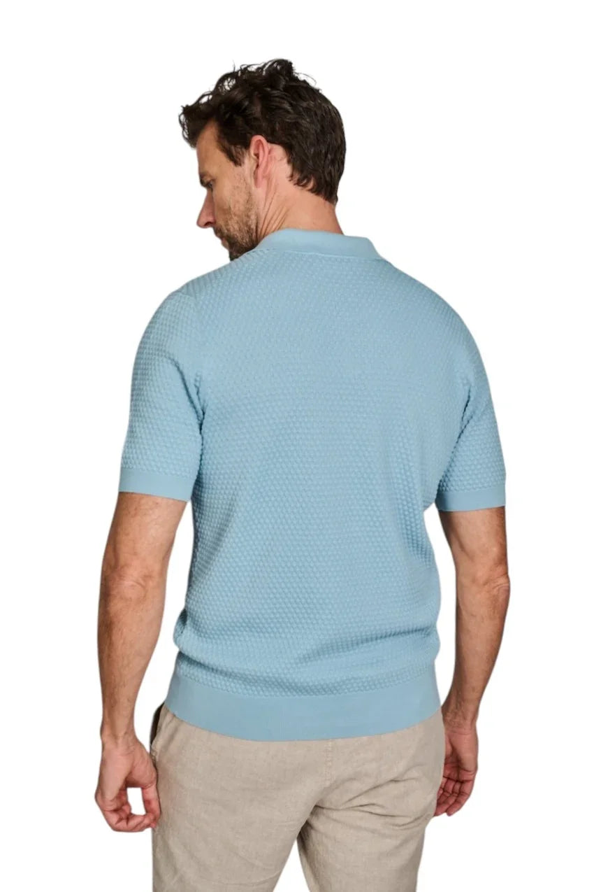 Gran Sasso Men polo shirt korte mouwen heren turquoise 58186/18162 532
