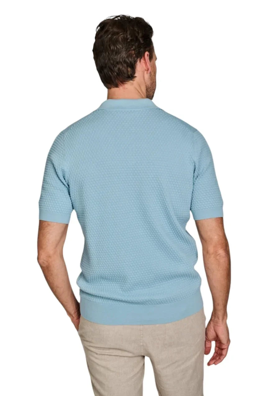 Gran Sasso Men polo shirt korte mouwen heren turquoise 58186/18162 532