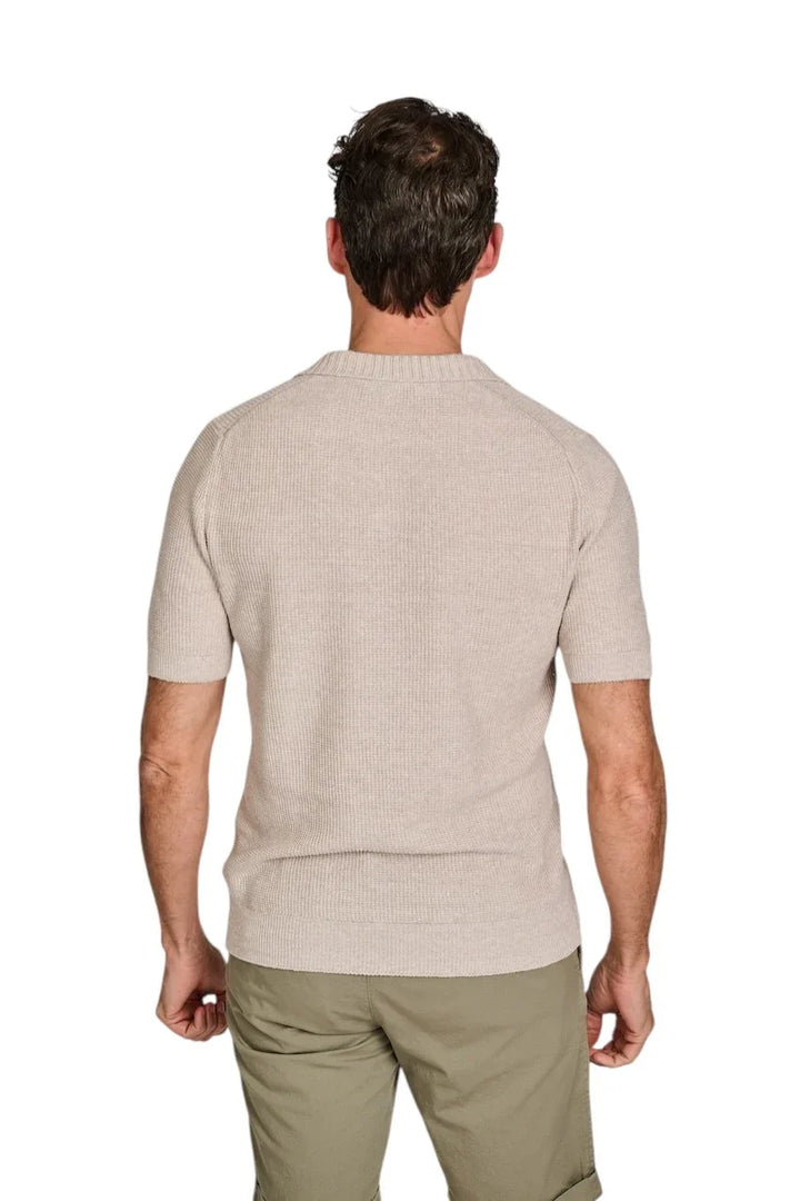 Gran Sasso Men polo shirt korte mouwen heren beige 23140/18640 110