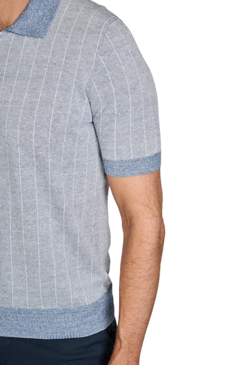 Gran Sasso Men polo shirt korte mouwen heren blauw 57116/18662 565