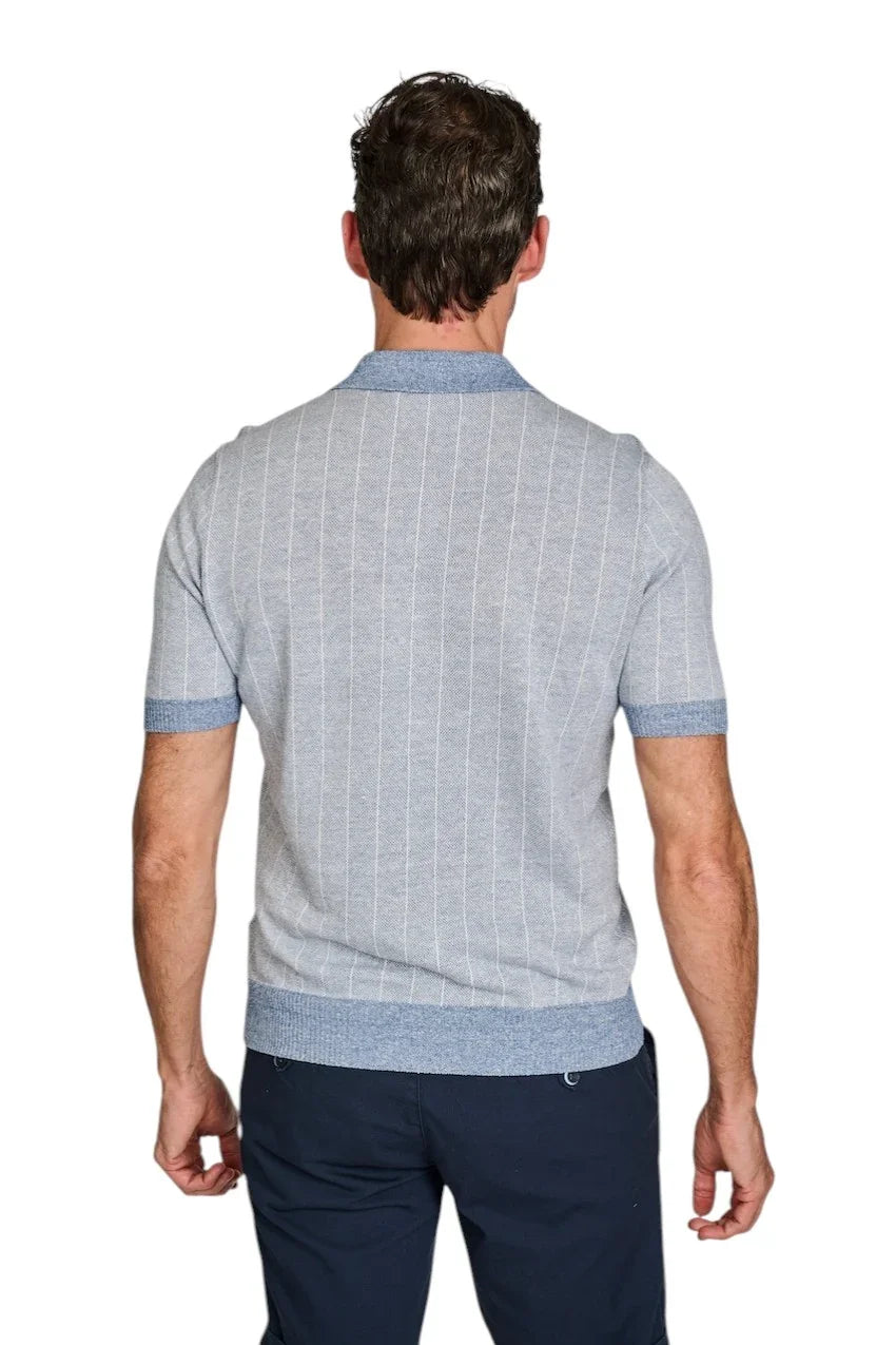 Gran Sasso Men polo shirt korte mouwen heren blauw 57116/18662 565
