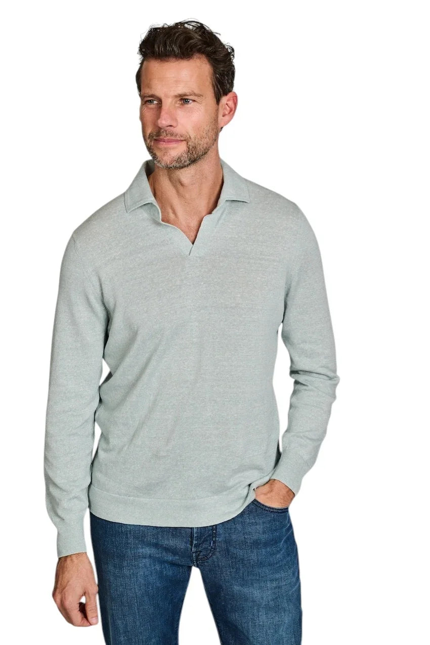 Gran Sasso Men polo shirt heren licht groen 57178/18670 430