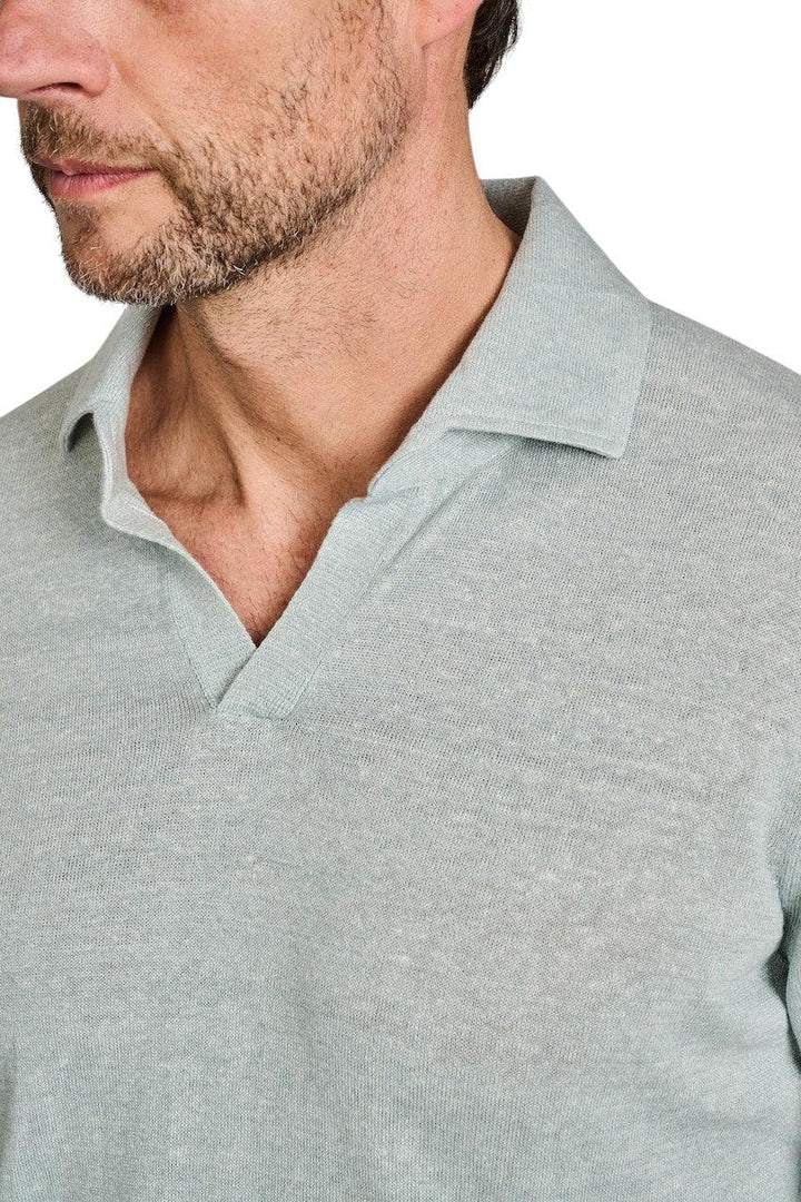 Gran Sasso Men polo shirt heren licht groen 57178/18670 430