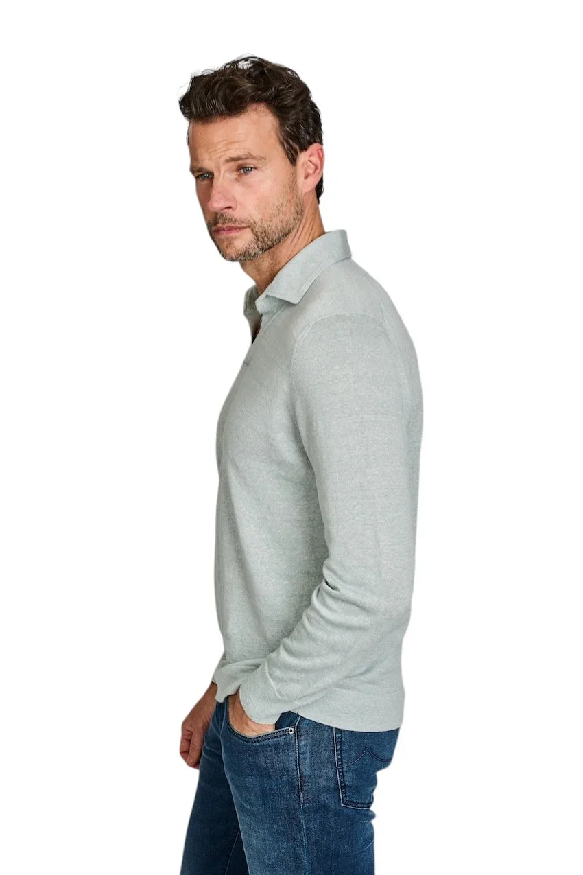 Gran Sasso Men polo shirt heren licht groen 57178/18670 430