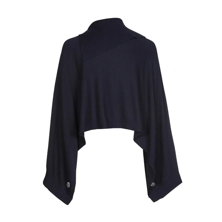 Caroline Biss poncho dames blauw 4214/21