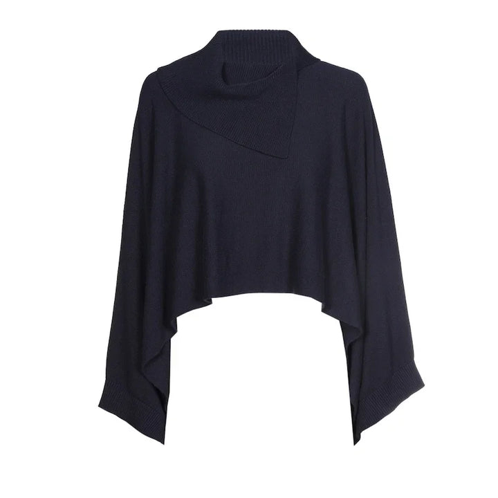 Caroline Biss poncho dames blauw 4214/21