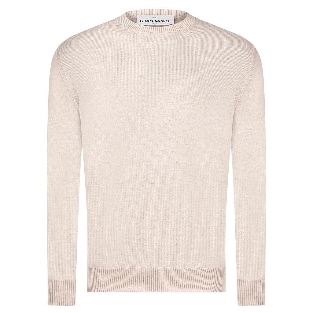 Gran-Sasso-Herren-Pullover-mit-Rundhalsausschnitt-beige-16