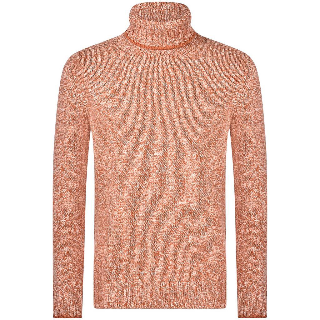 Gran-Sasso-Herren-Pullover-Rollkragen-Herren-rostrot