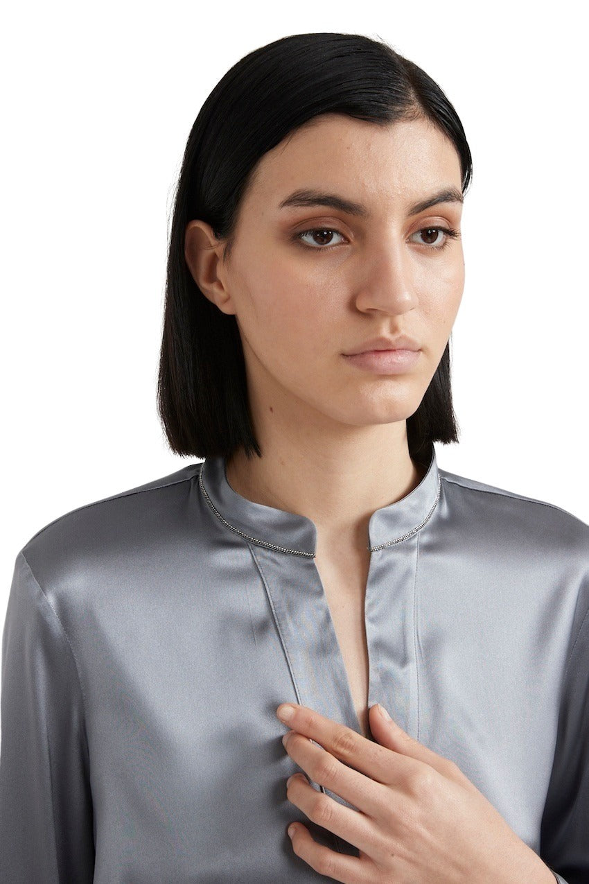 Peserico blusa señoras gris