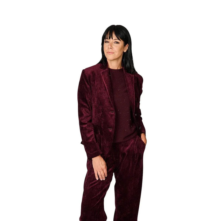 Antonelli-Strickjacke-Damen-Bordeaux-Eraclito