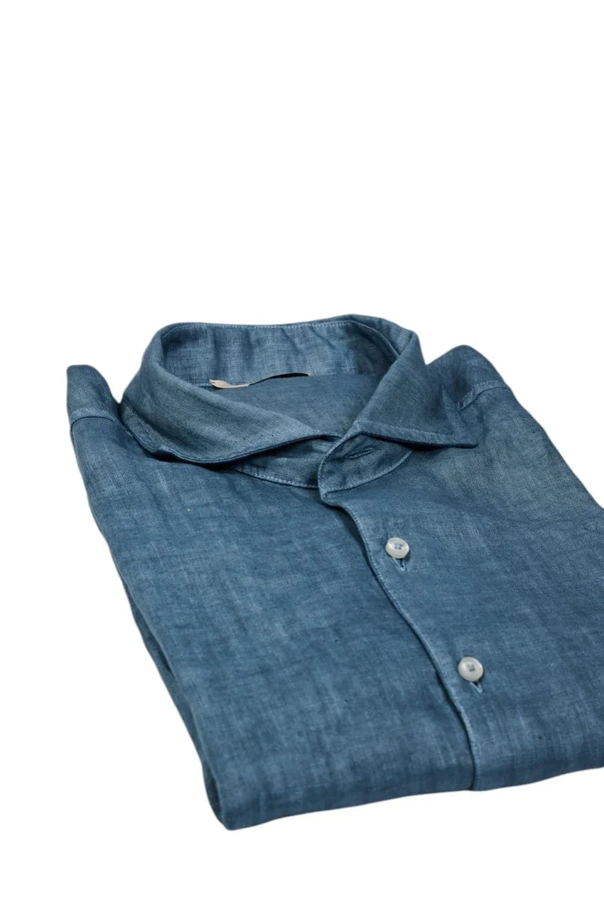Gran Sasso Men hemd lange mouwen heren petrol 61183/50002 617
