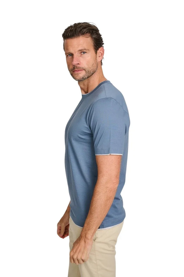 Gran Sasso Men t-shirt heren petrol 60123/73710/567