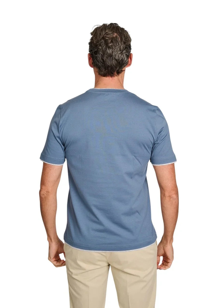 Gran Sasso Men t-shirt heren petrol 60123/73710/567