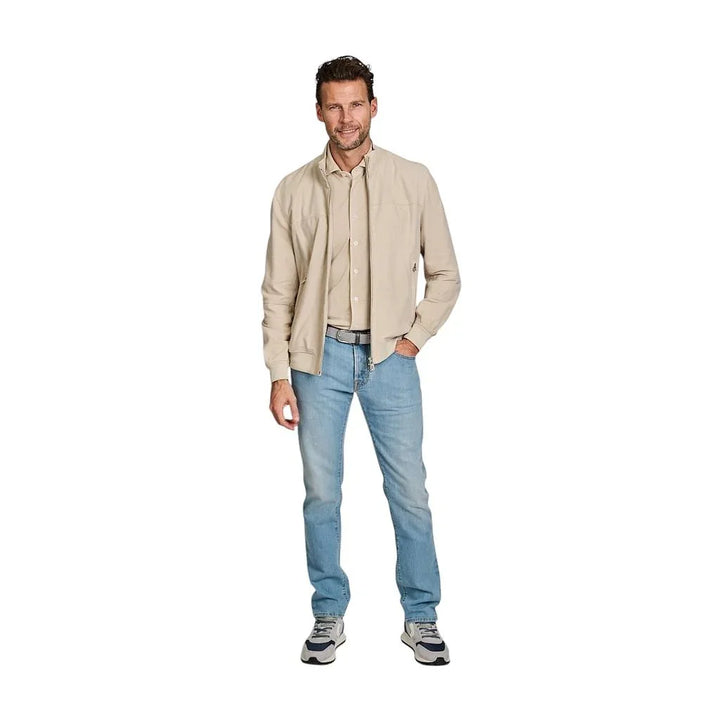 peuterey-leren-mantel-jas-heren-zand