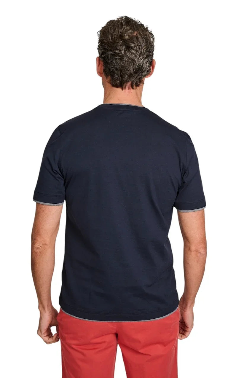 Gran Sasso Men t-shirt heren marine 60123/73710/590