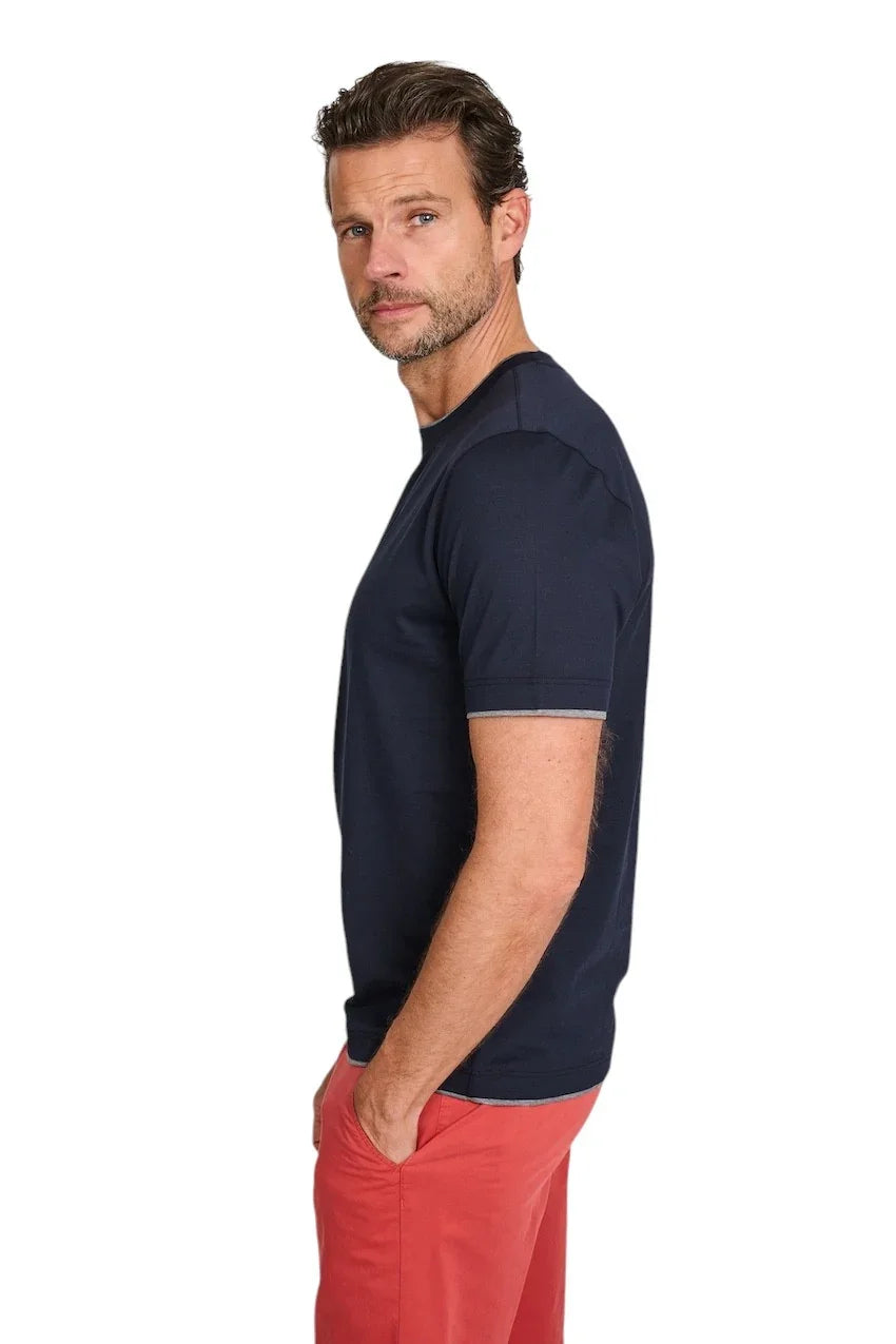 Gran Sasso Men t-shirt heren marine 60123/73710/590