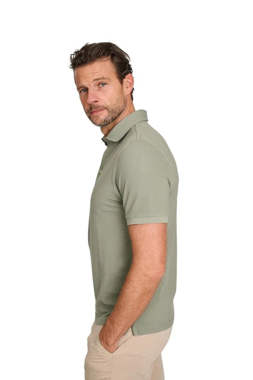 Gran Sasso Men polo shirt heren groen 60187/79048 466