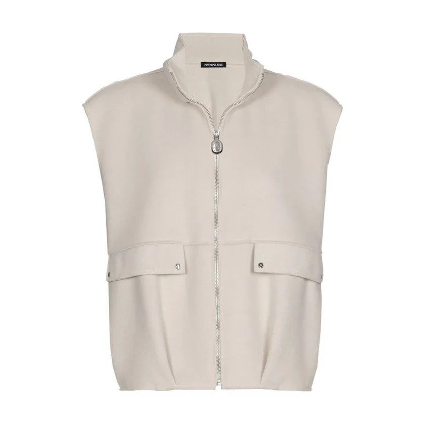 Caroline Biss bodywarmer dames ecru 4823/93