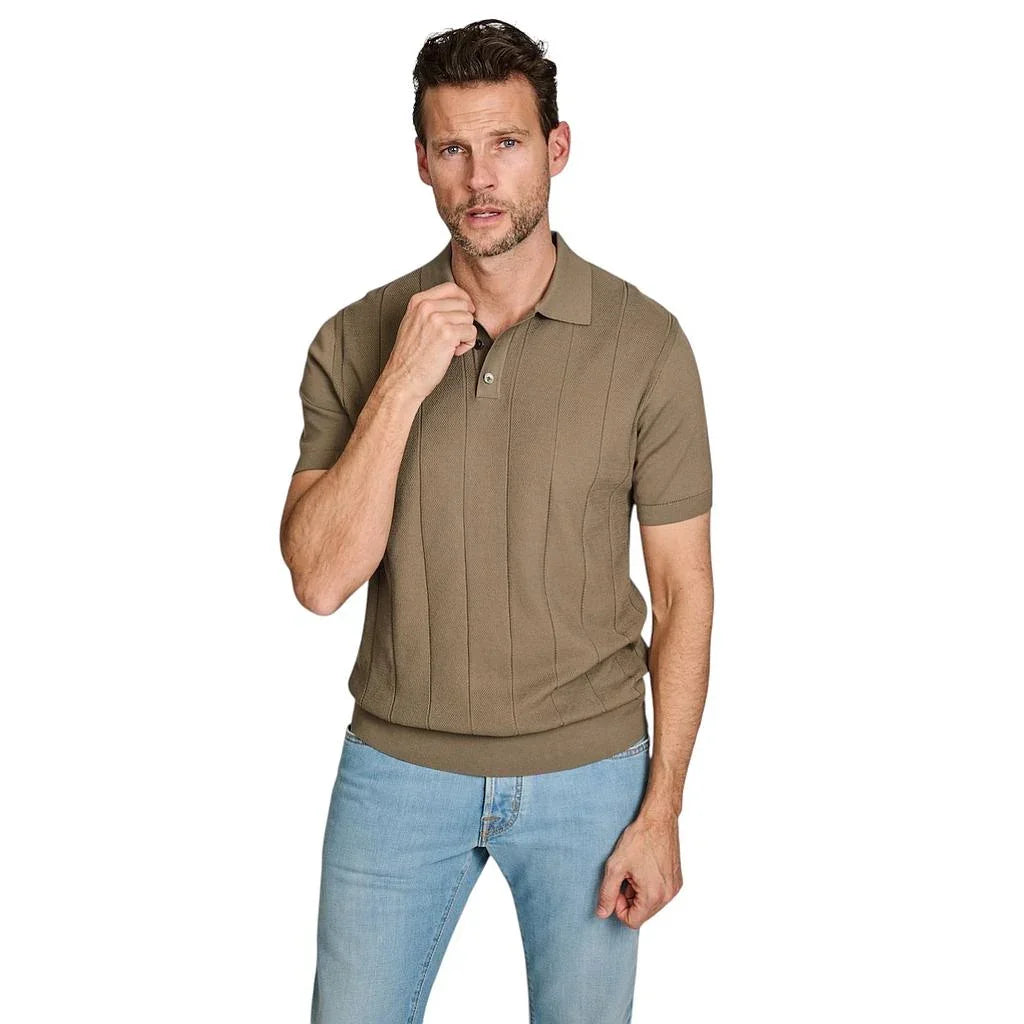 profuomo-polo-shirt-korte-mouwen-heren-licht-bruin