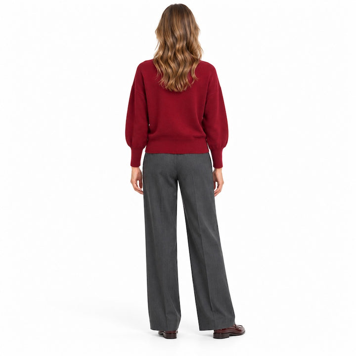 Anneclaire pull trui dames bordeaux D1844 857 024