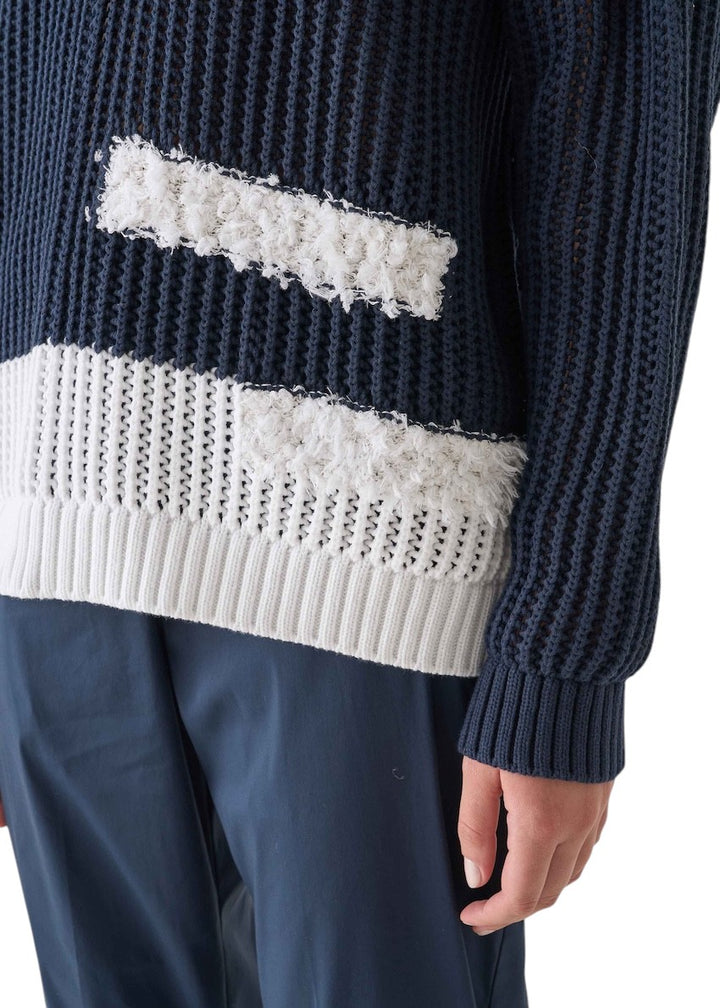 Anneclaire pull trui v-hals dames donker blauw D1111 1611 433