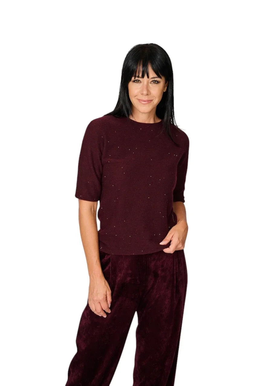 Antonelli pull trui dames bordeaux Fiemme