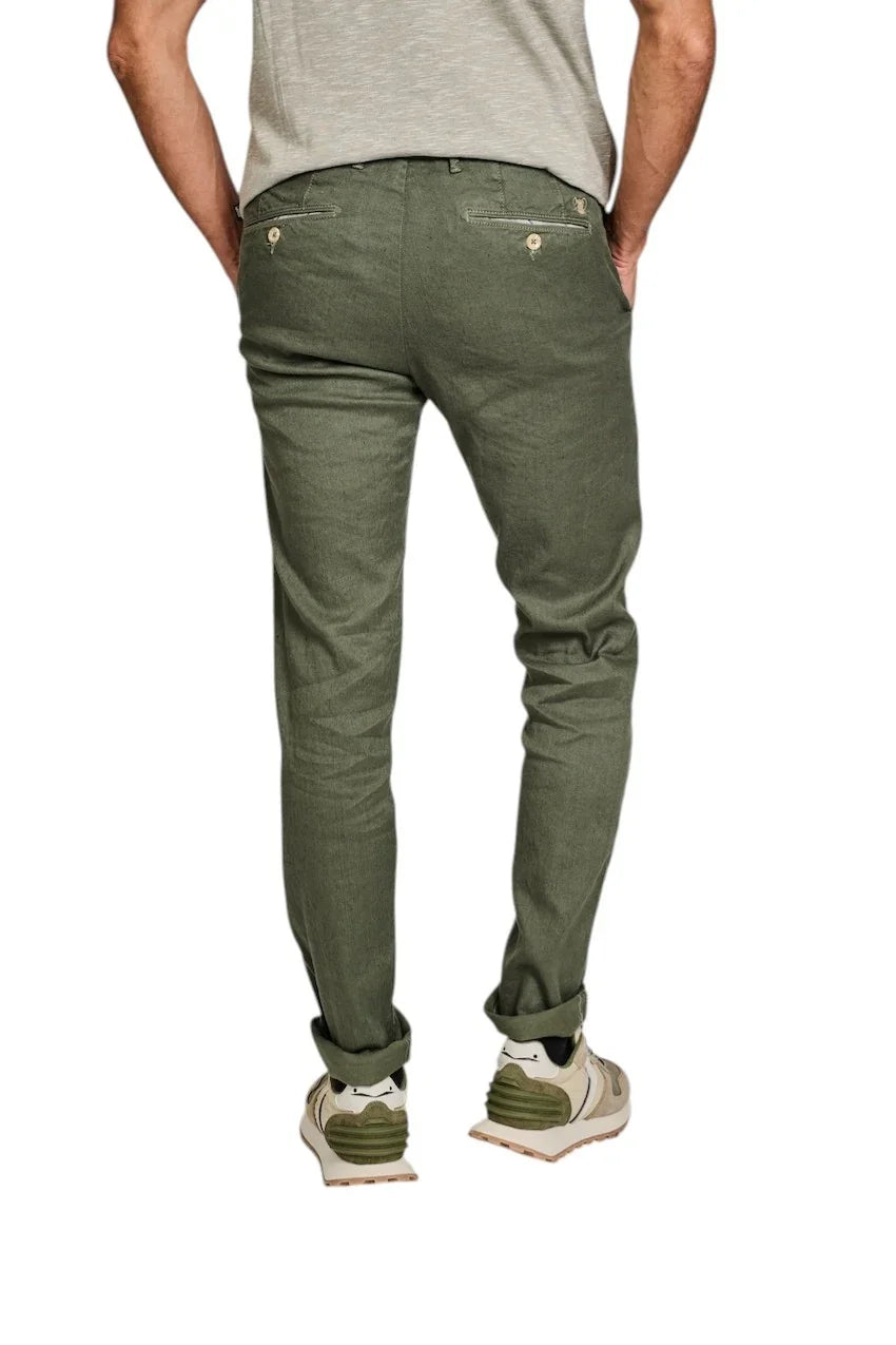 Atelier Noterman sportieve broek heren groen ATN05-A84-1762-348
