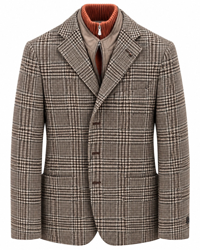 CC Collection Corneliani men's blazer brown, front product view