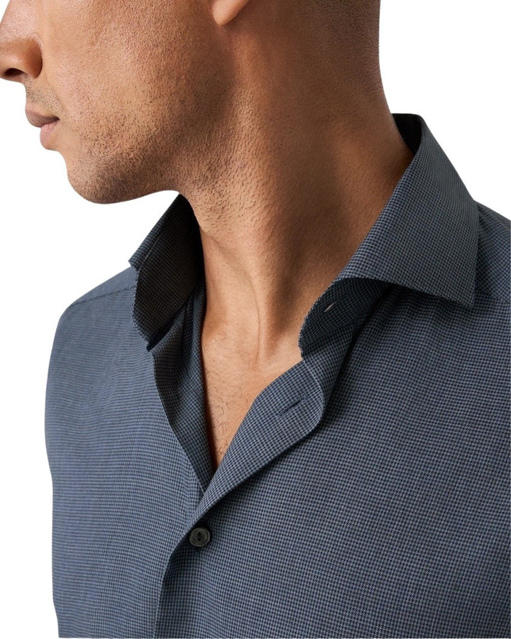 Eton shirt long sleeves men's dark blue