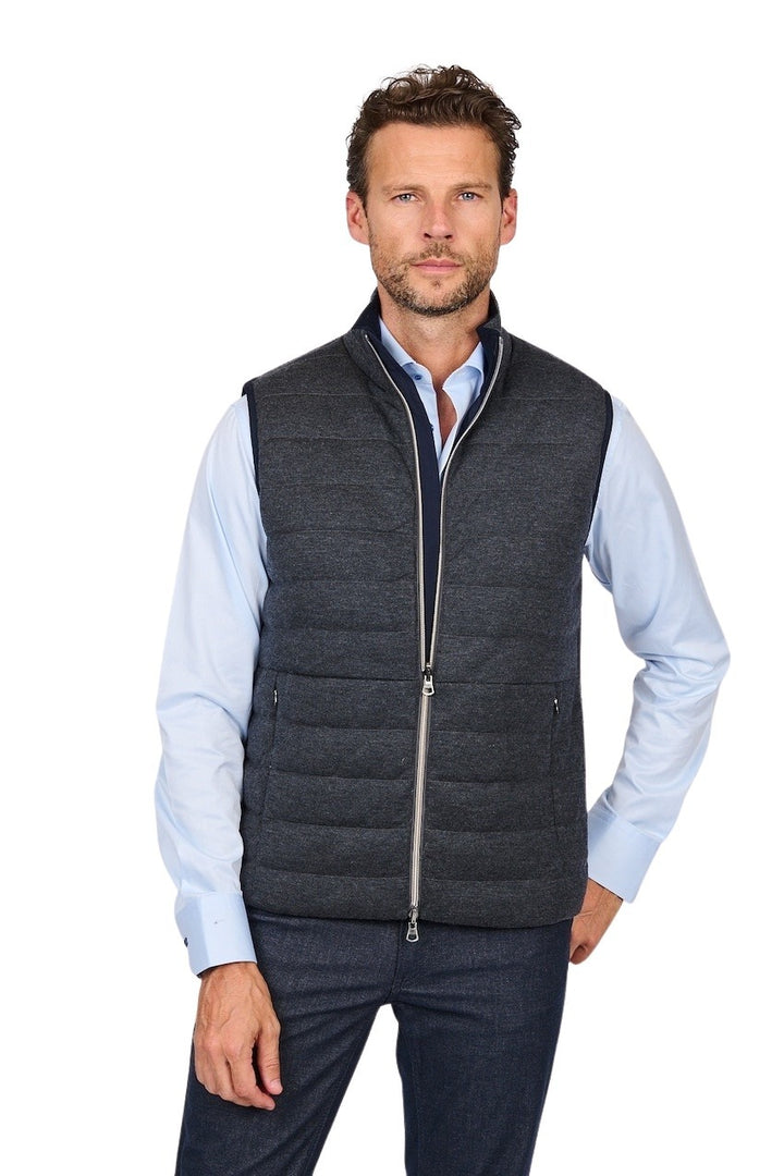 Hackett London bodywarmer hombre reversible antracita